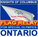 Ontario Knights Flag Relay for Special Olympics